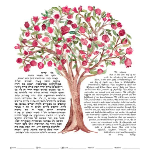 Pomegranate Tree Ketubah